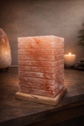Lámpara de Sal del Himalaya — Torre de Bloques Apilados