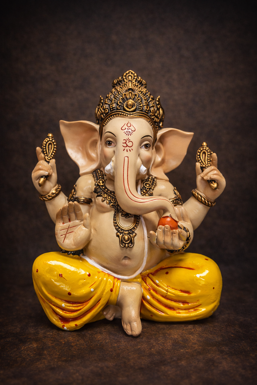 Estatua Ganesha Blanca — Figura Ritual de Paz y Nuevos Comienzos