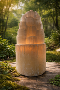 Lámpara de Selenita Natural — Torre de Luz 20kg
